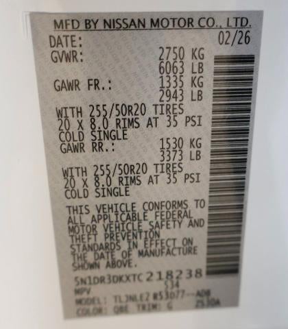 2026 Nissan Pathfinder Platinum