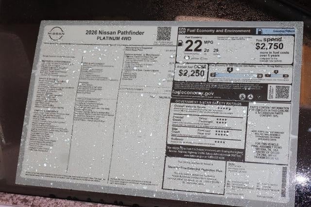 2026 Nissan Pathfinder Platinum