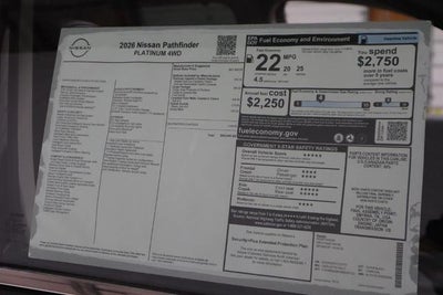 2026 Nissan Pathfinder Platinum