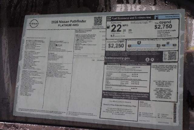 2026 Nissan Pathfinder Platinum