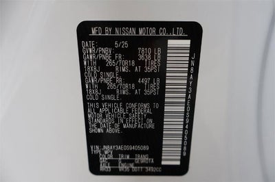 2025 Nissan Armada SV