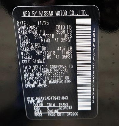 2026 Nissan Armada SV