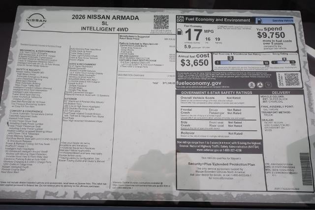 2026 Nissan Armada SL