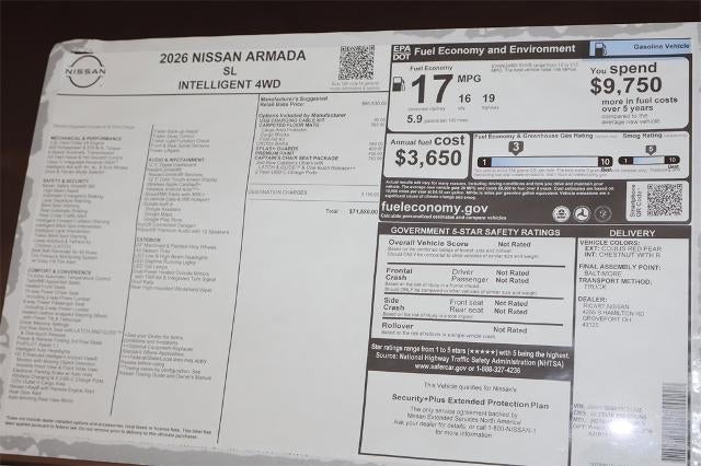 2026 Nissan Armada SL