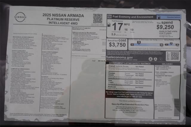 2025 Nissan Armada Platinum Reserve
