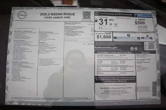 2026 Nissan Rogue Dark Armor