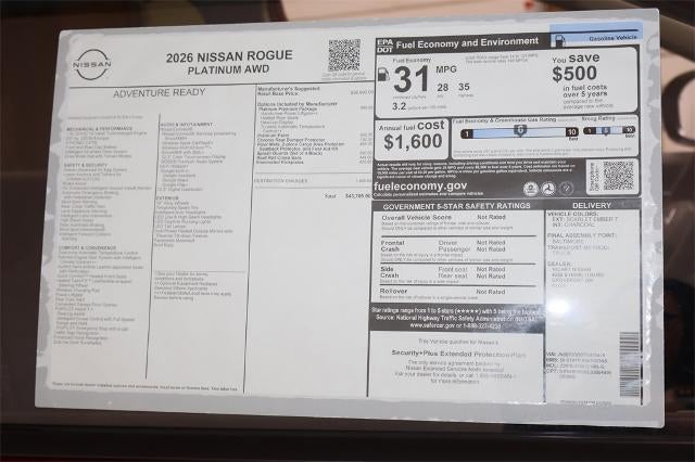 2026 Nissan Rogue Platinum