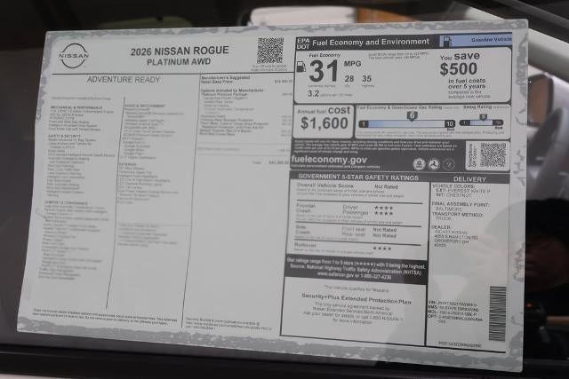 2026 Nissan Rogue Platinum