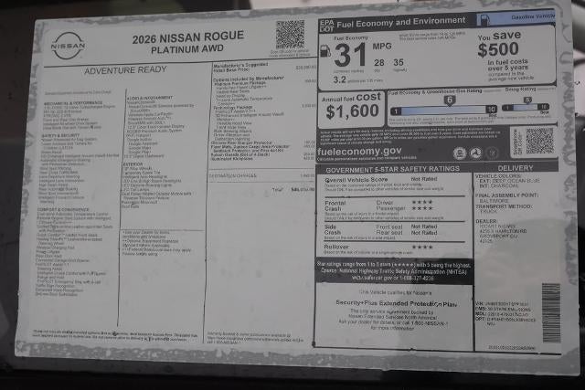 2026 Nissan Rogue Platinum