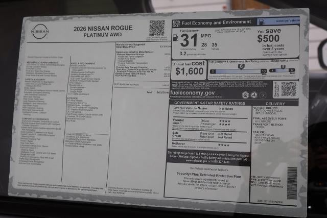 2026 Nissan Rogue Platinum