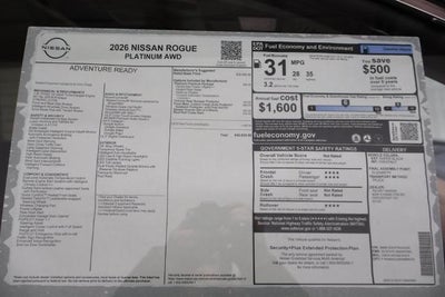 2026 Nissan Rogue Platinum