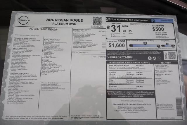 2026 Nissan Rogue Platinum