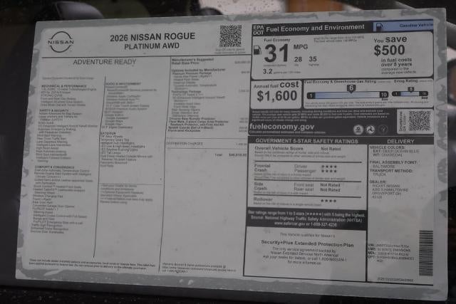 2026 Nissan Rogue Platinum