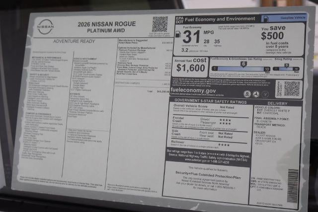 2026 Nissan Rogue Platinum