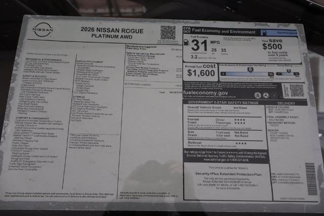 2026 Nissan Rogue Platinum