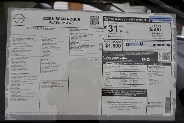 2026 Nissan Rogue Platinum