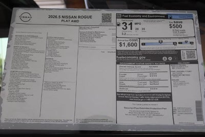 2026 Nissan Rogue Platinum