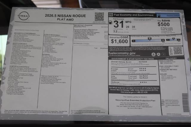 2026 Nissan Rogue Platinum