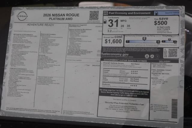 2026 Nissan Rogue Platinum