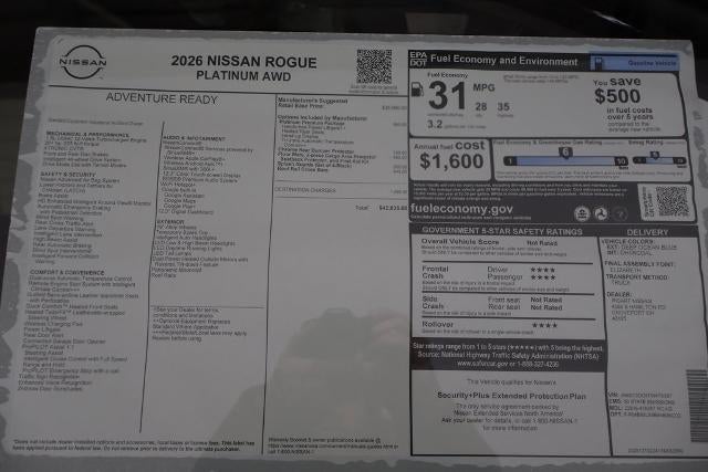 2026 Nissan Rogue Platinum
