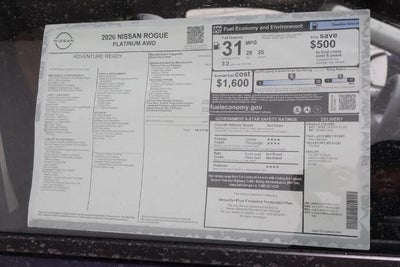 2026 Nissan Rogue Platinum