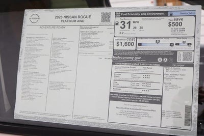 2026 Nissan Rogue Platinum