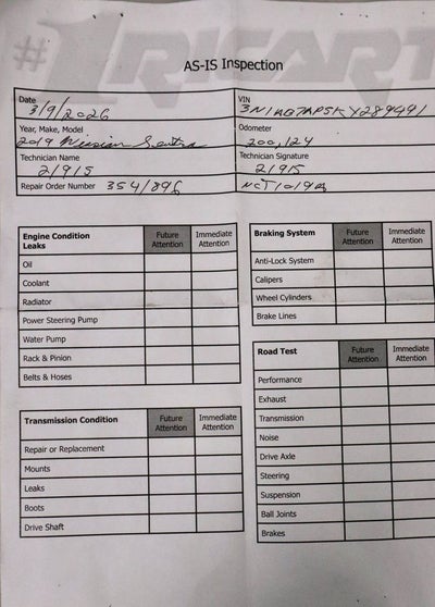 2019 Nissan Sentra SV