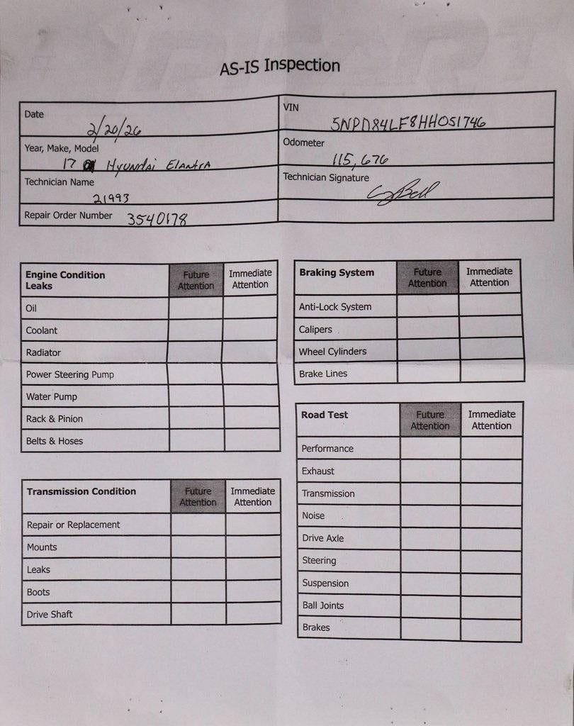 2017 Hyundai ELANTRA SE