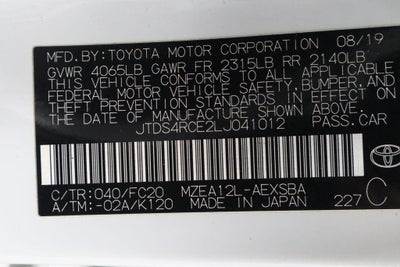 2020 Toyota Corolla SE