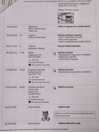 2025 Hyundai ELANTRA SEL Convenience IVT