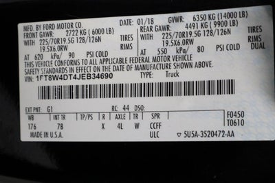 2018 Ford Super Duty F-450 DRW Platinum