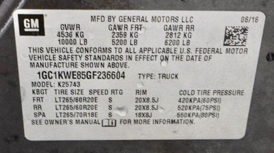 2016 Chevrolet Silverado 2500 HD LTZ