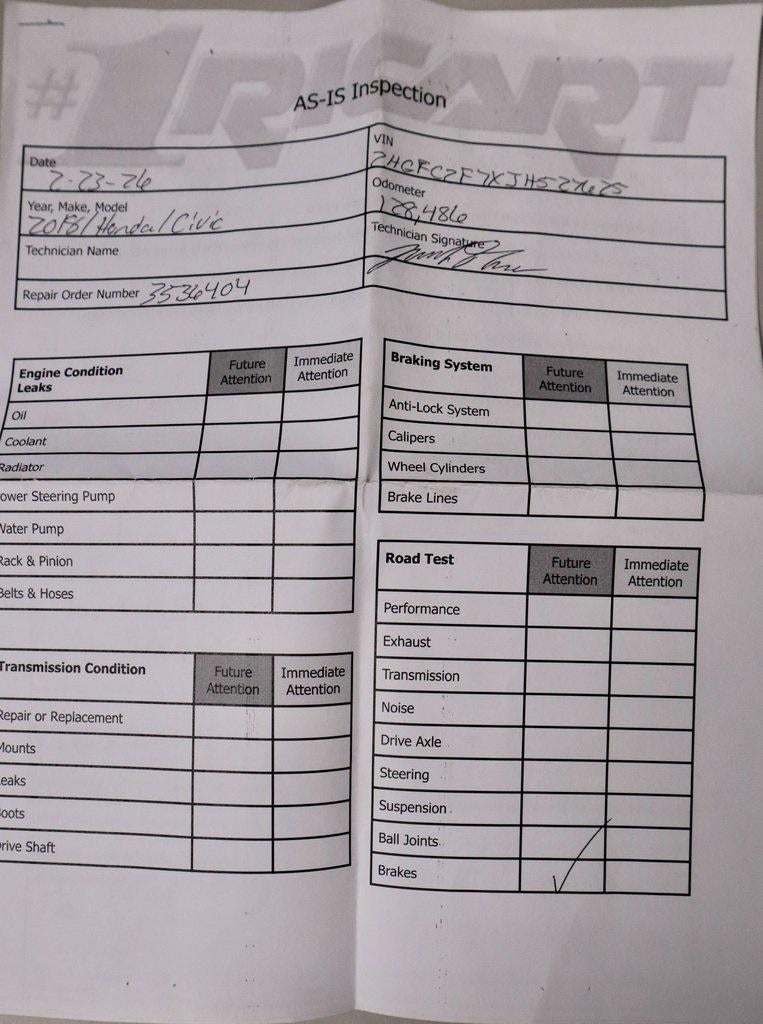 2018 Honda Civic Sedan EX