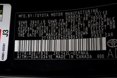 2013 Toyota Corolla LE