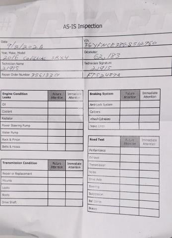 2016 Cadillac SRX Performance