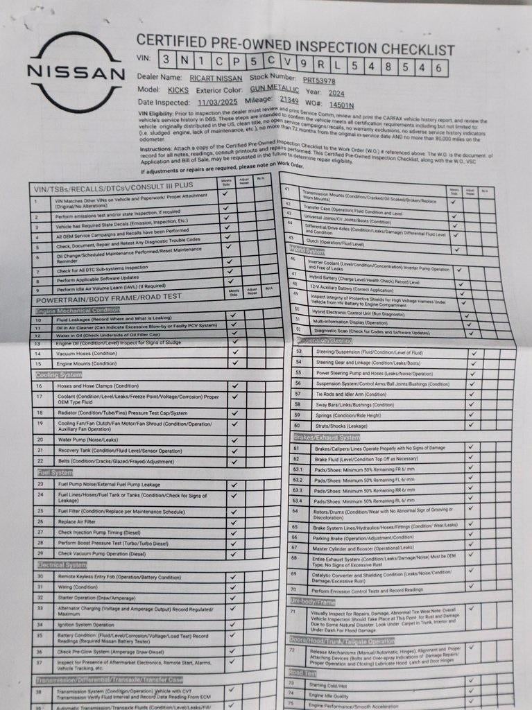 2024 Nissan Kicks SV