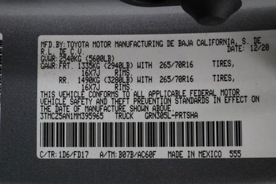 2021 Toyota Tacoma 4WD TRD Off-Road