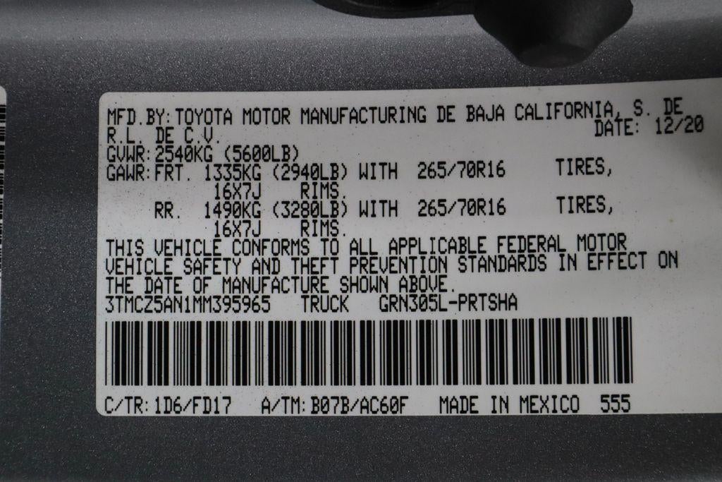 2021 Toyota Tacoma 4WD TRD Off-Road