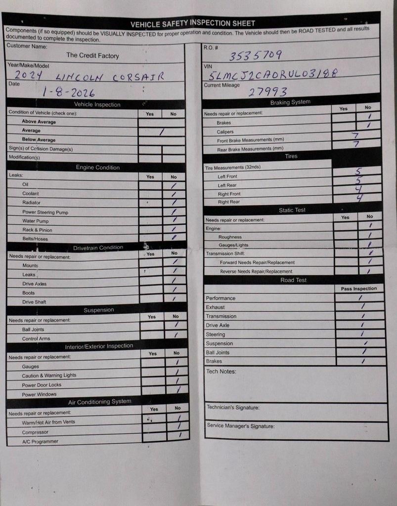 2024 Lincoln Corsair Reserve