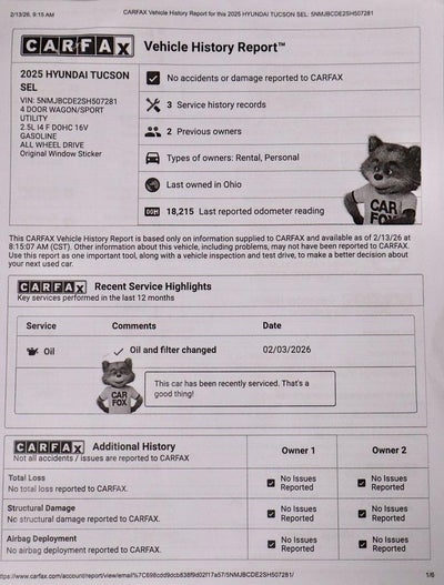 2025 Hyundai TUCSON SEL