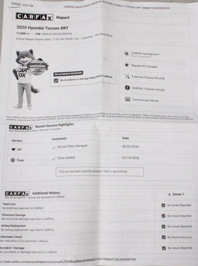 2025 Hyundai TUCSON XRT