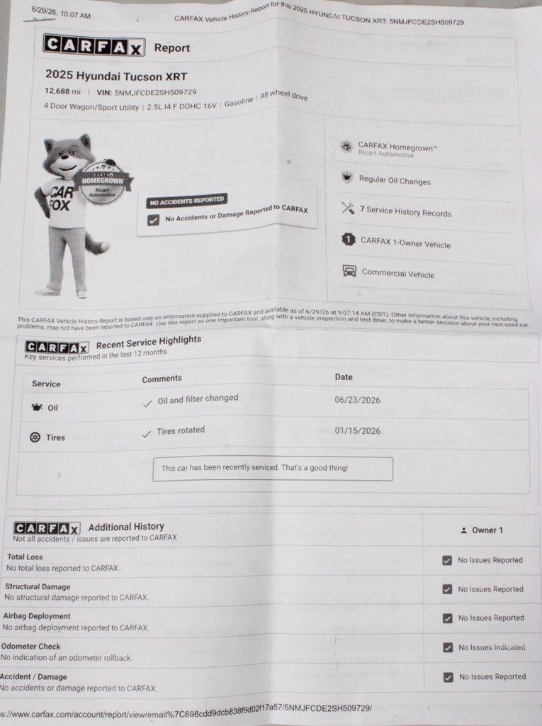 2025 Hyundai TUCSON XRT