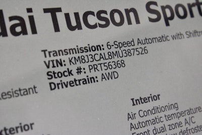 2021 Hyundai TUCSON Sport