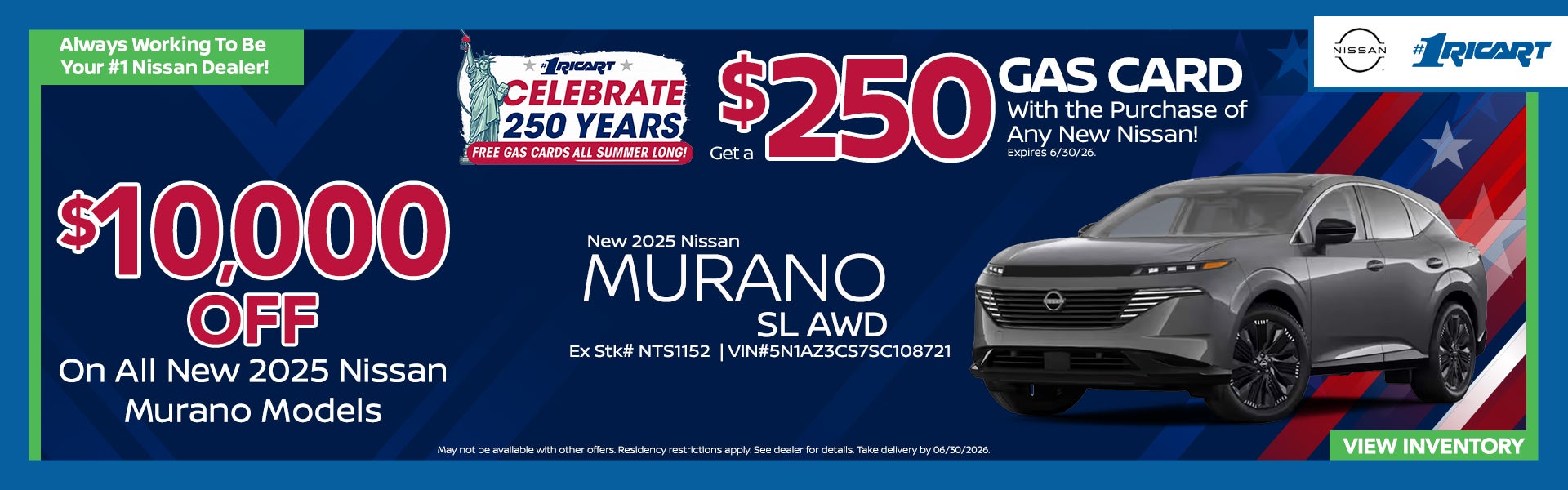 $10,000 OFF 2025 Muranos