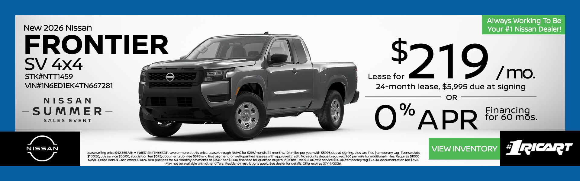 2026 Nissan Frontier